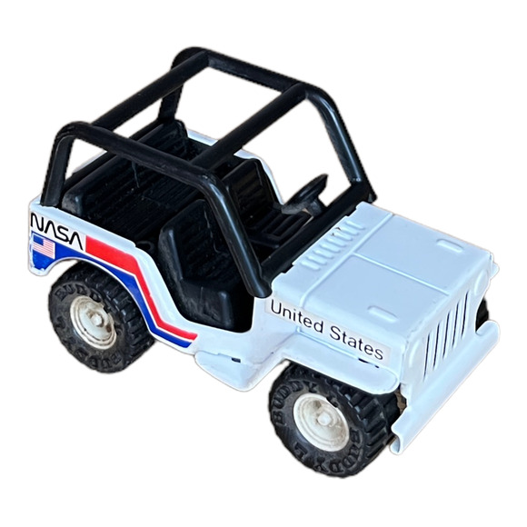 Vintage Buddy L United States NASA Jeep White Toy Car Japan 1980 VG+ - Picture 1 of 7